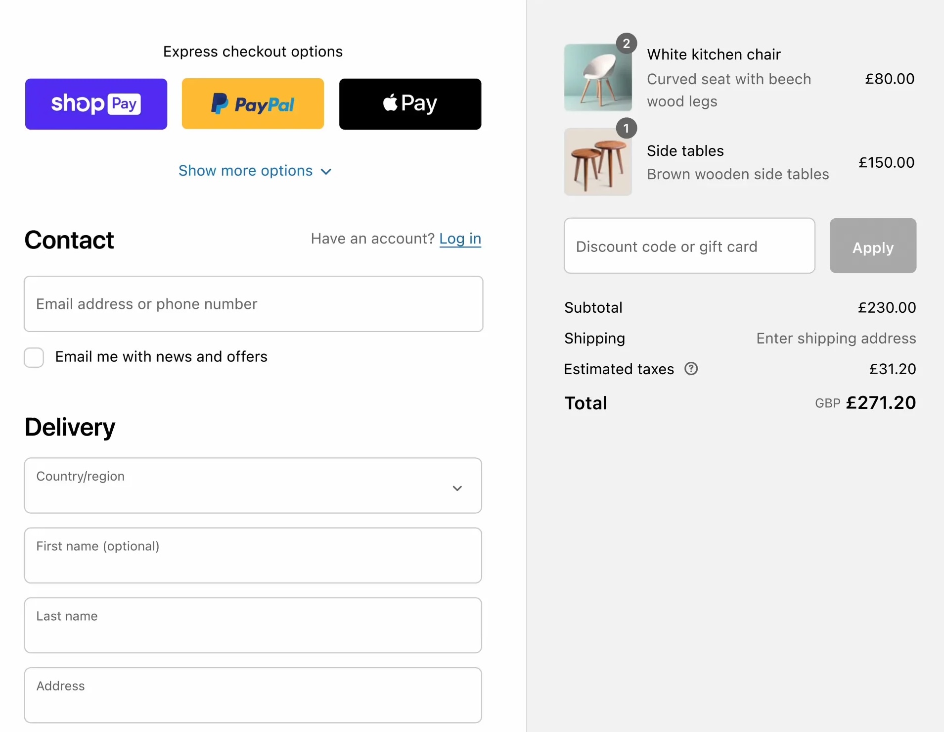 Checkout Process