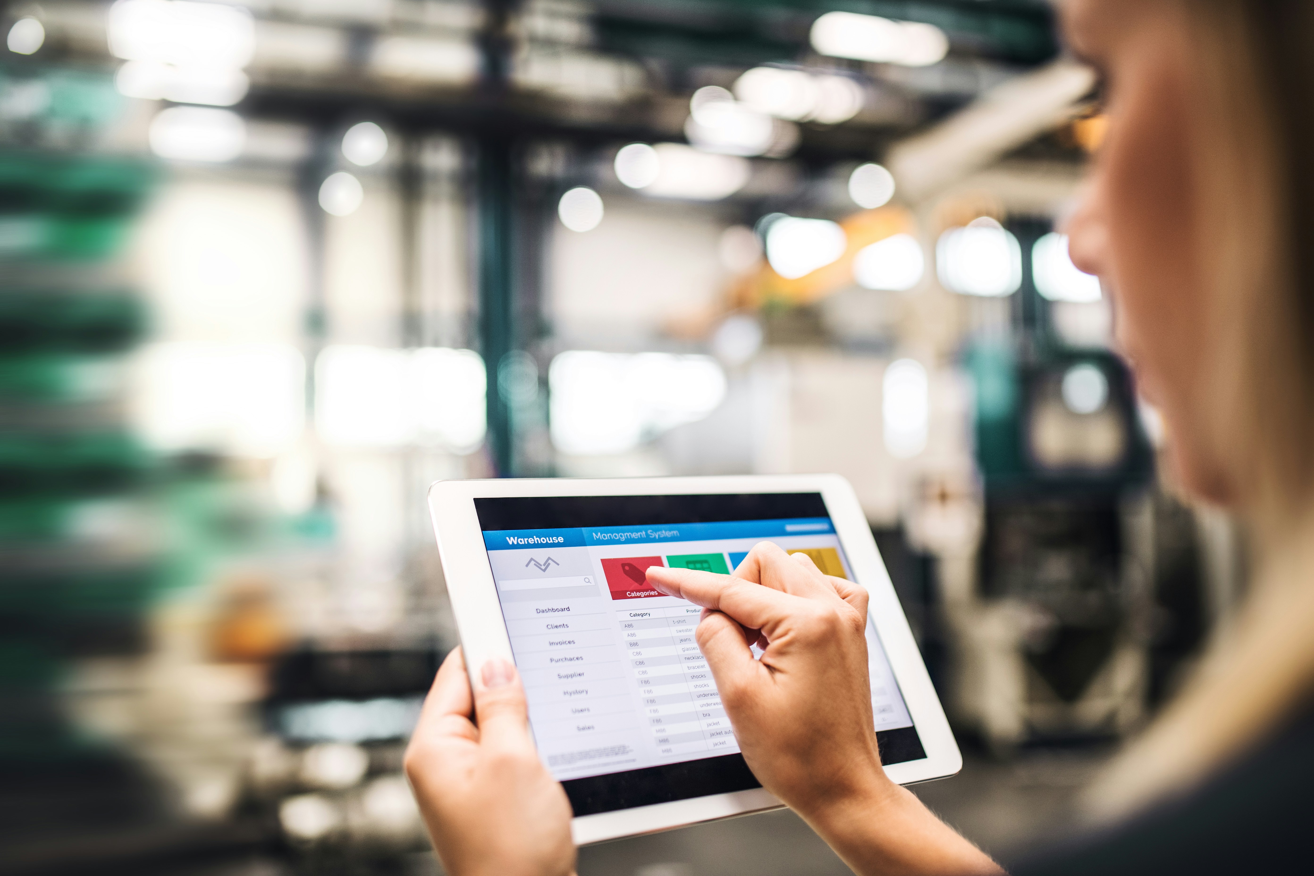 Manufacturing ERP dashboard